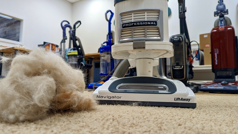 shark navigator lift-away professional - the lift-away pro was very effective in all of our pet hair testing.