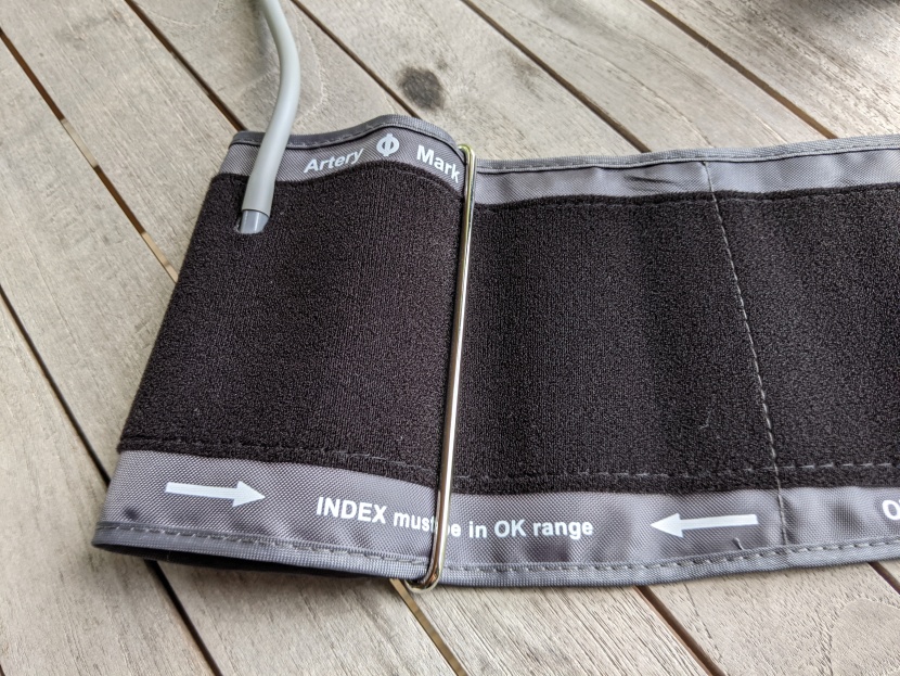 an artery marker helps you place the cuff properly for an accurate...