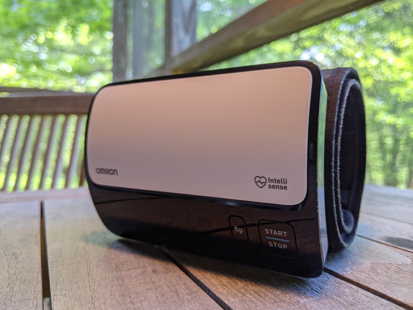 blood pressure monitor - the omron evolv is an accurate and self-contained unit.