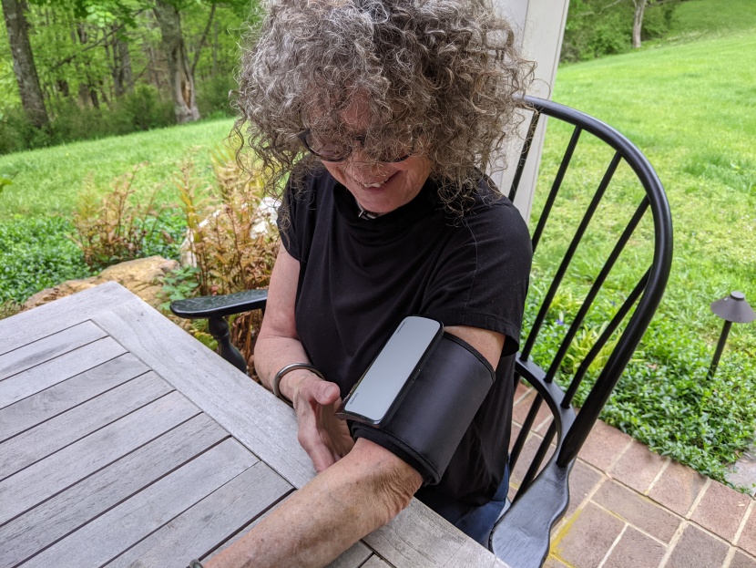 blood pressure monitor - nearly as accurate as the best monitors and far more convenient, the...