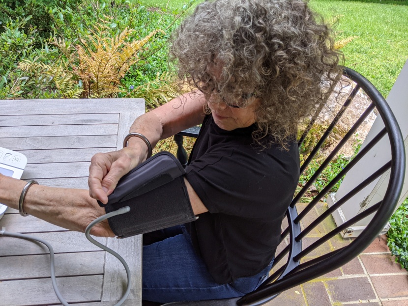 omron platinum - taking the cuff off is as easy as putting it on. and then you&#039;re...