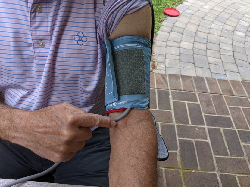 that's where your artery is, by the way.