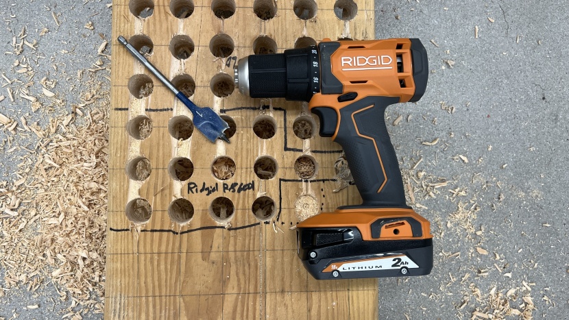 ridgid r86001 - the ridgid had a decent drilling performance.