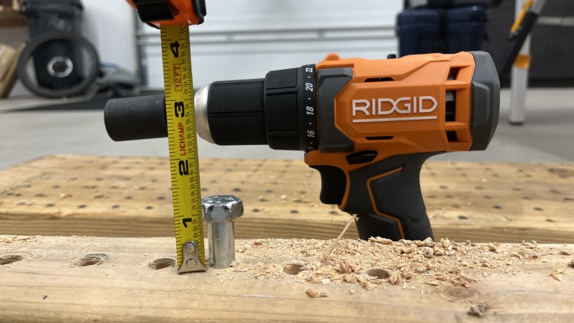 ridgid r86001 - this model couldn&#039;t quite sink the lag screw all the way down.