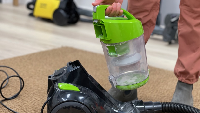 bissell zing bagless canister - instead of replacing a disposable bag, the bissell needs to be...