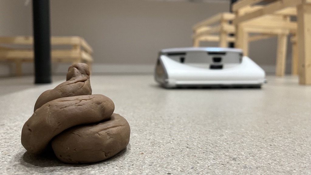 samsung jet bot ai+ - the ai did a great job of avoiding our simulated pet waste.