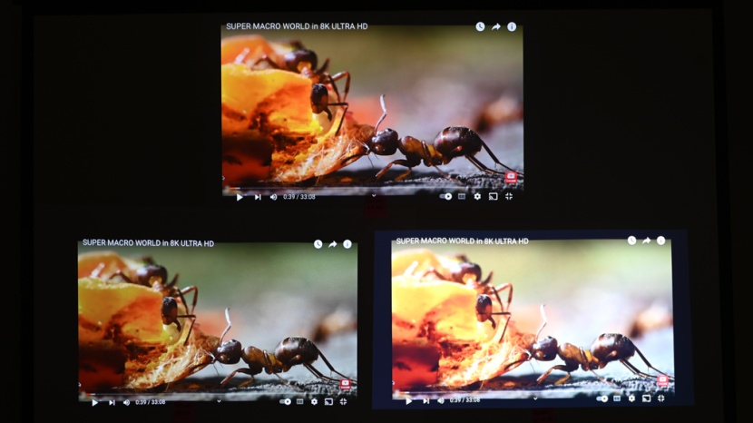 projector - a solid resolution helps bring small details to life. here, you can...