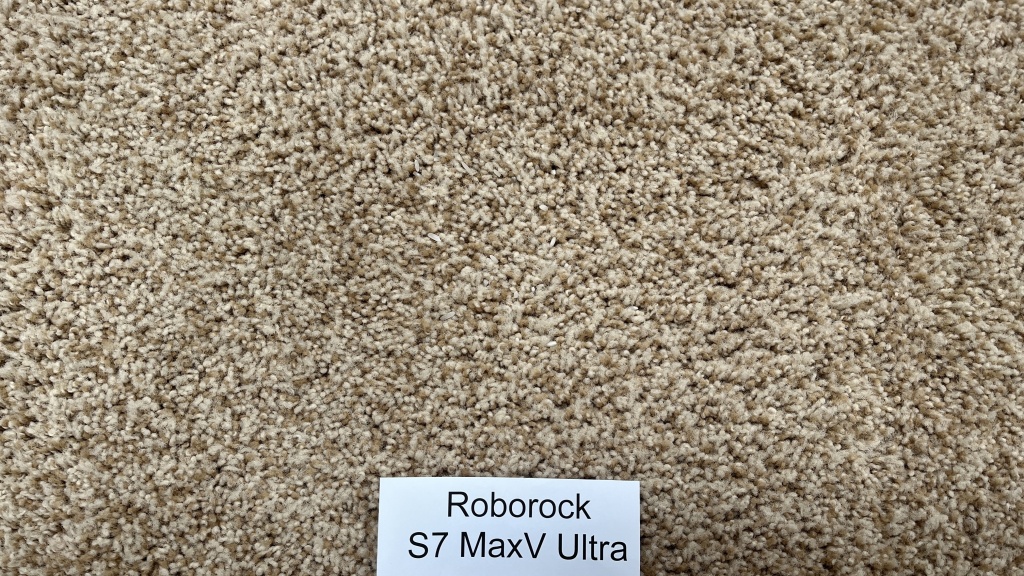 roborock s7 maxv ultra - a near-perfect job of cleaning flour from carpet!