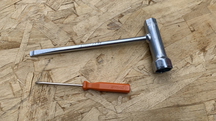 chainsaw - many chainsaws come with an included tools for tightening or...