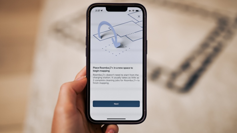 irobot roomba j7+ - mapping multiroom environments.
