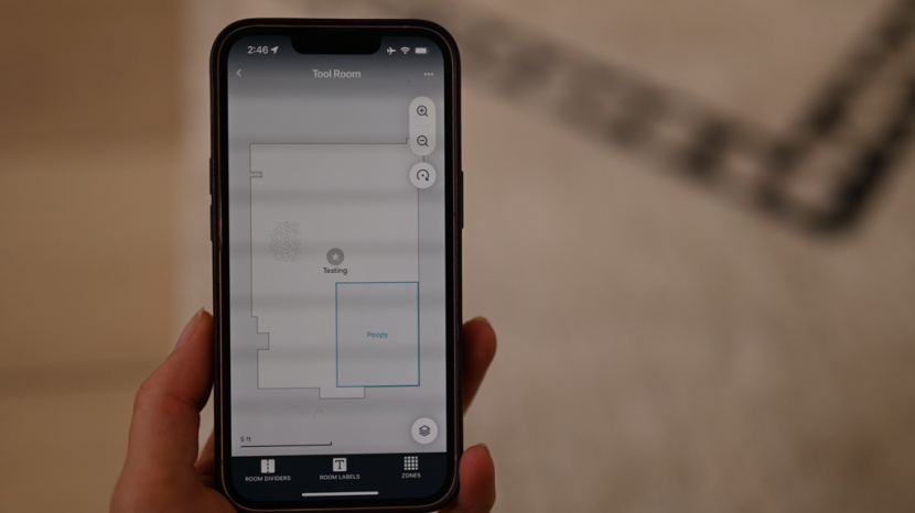 irobot roomba s9+ - an app lets you designate no-go zones.