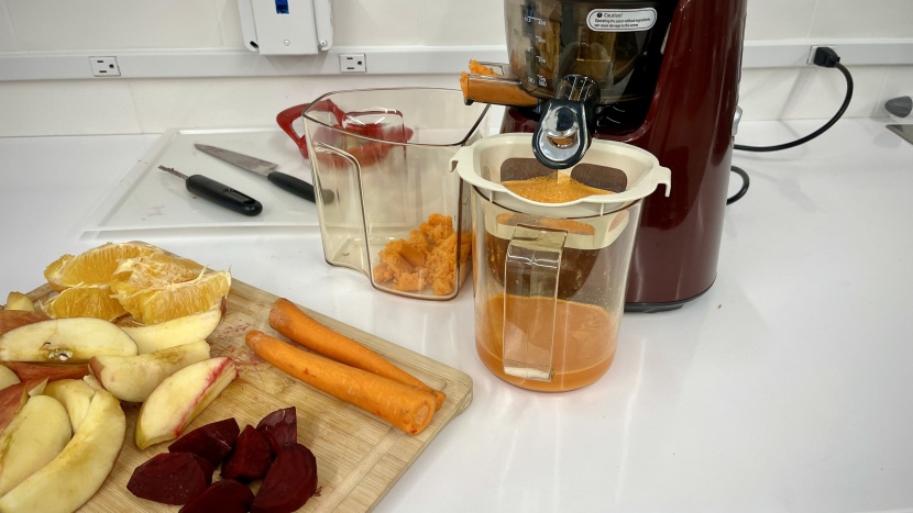 kuvings whole slow c7000s - hard produce includes beets, carrots, and sweet potatoes. the...