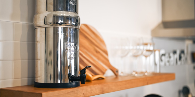 travel berkey - we love the look of the travel berkey sitting in the kitchen.