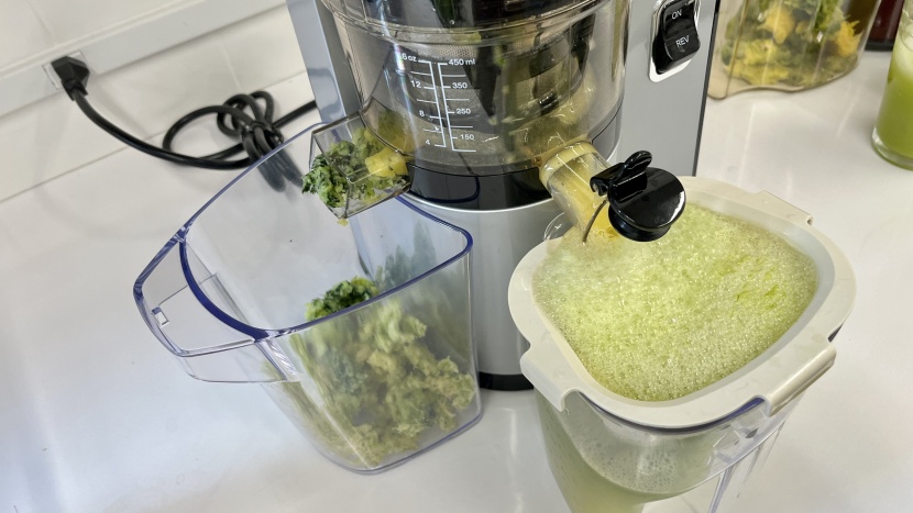 omega vsj843qs vertical square - there was a fair amount of foam produced in the cucumber test, but...