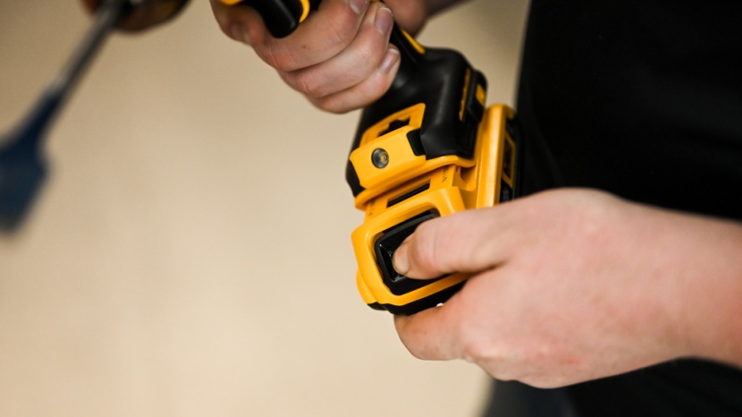 it takes a little bit of force to insert the battery into the...