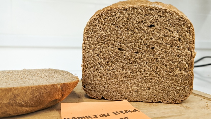 hamilton beach homebaker - this wheat bread was lopsided and had an odd taste we couldn&#039;t...
