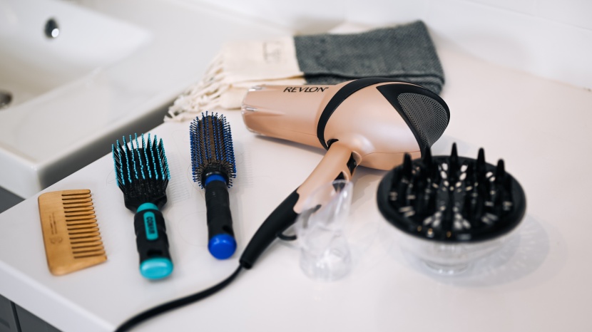 an arsenal of styling tools.