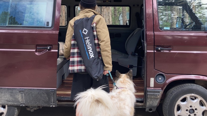 dog bed - helinox packs down into a lightweight carry case for adventures on...