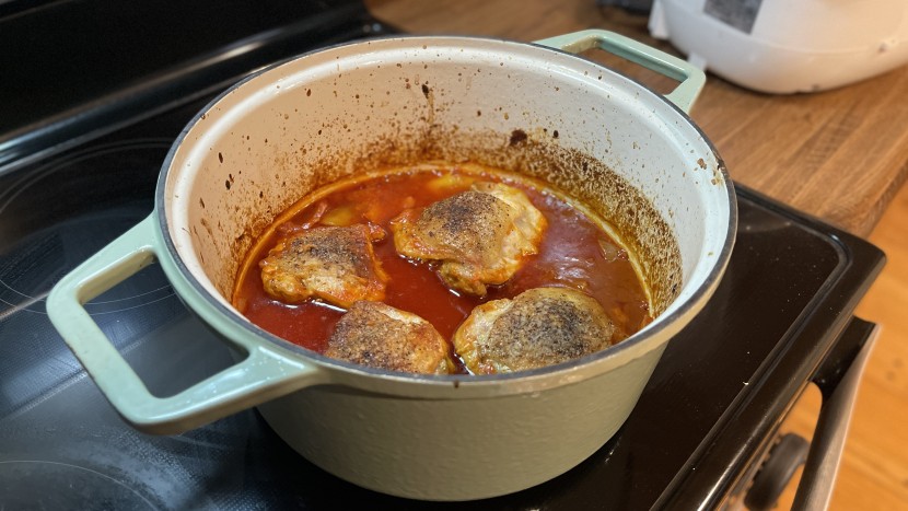 dutch oven - the oversized handles of the misen may not be elegant but they are...