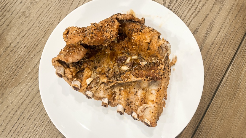 instant pot duo mini v5 - the mini cooked the ribs well enough to eat. they were tasty enough...