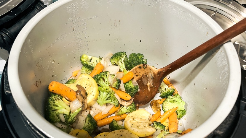 ninja foodi smart xl - sauted items cooked up decently and tasted great, but they were a...