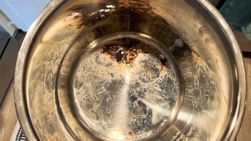 instant pot duo plus v4 - the saute mode had a tendency to scorch the stainless steel pot...