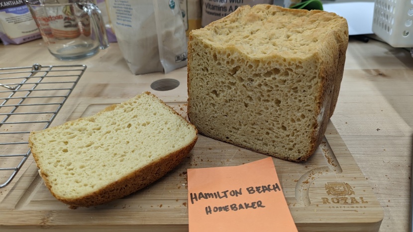 hamilton beach homebaker - the homebaker gluten free bread turned out better than its glutenous...