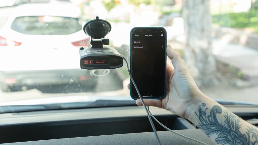 escort redline 360c - you can swap between novice and advanced mode through the escort app.