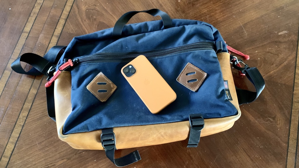 iphone 12 case - the apple leather looks great and offers a good degree of scratch...