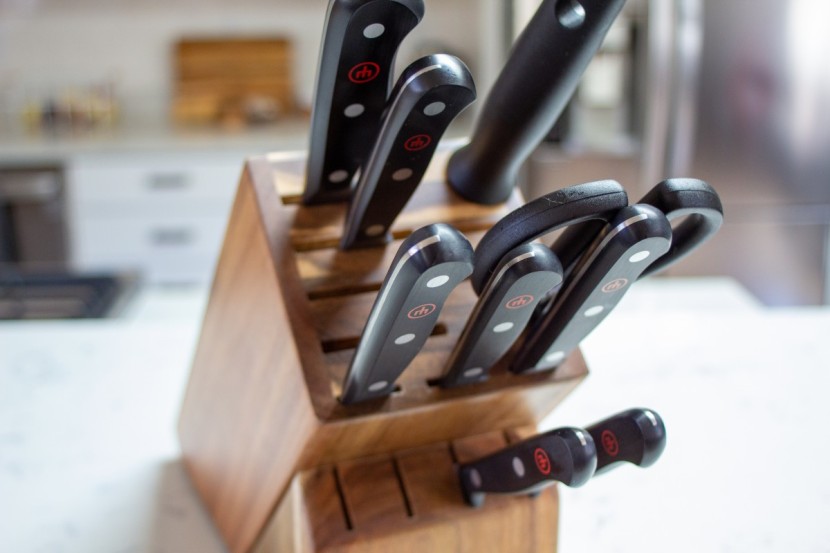 wusthof gourmet 10 piece - the attractive wusthof storage knife block as plenty of room to add...