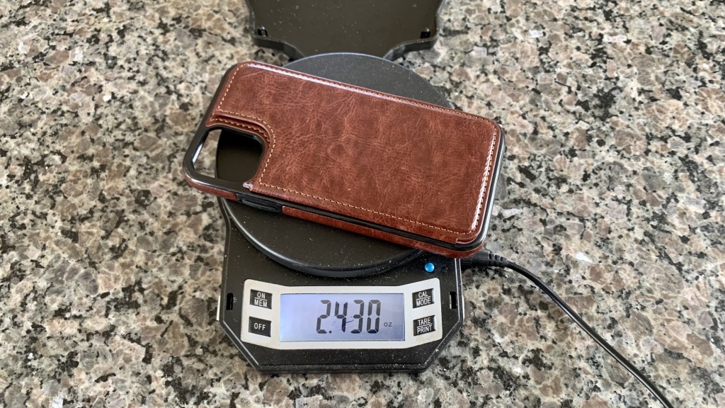 iphone 11 case - we measured and weighed every model in the lab before field testing.