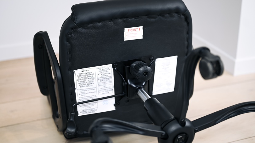 amazon basics classic puresoft - the tensioner knob is challenging to access and operate while...