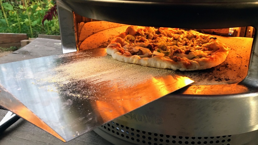 pizza oven - the wide mouth of the rounded solo stove pi makes it easier to...