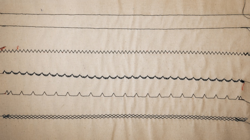 singer m3500 - the results of the quilting swatch test.