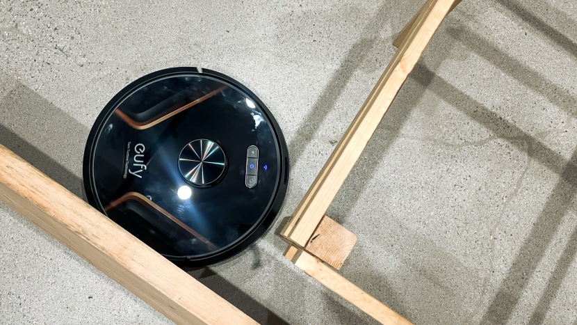eufy robovac x8 hybrid - the x8 gets right up against furniture.