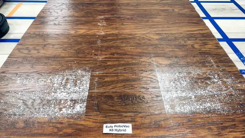 eufy robovac x8 hybrid - great hard surface results.