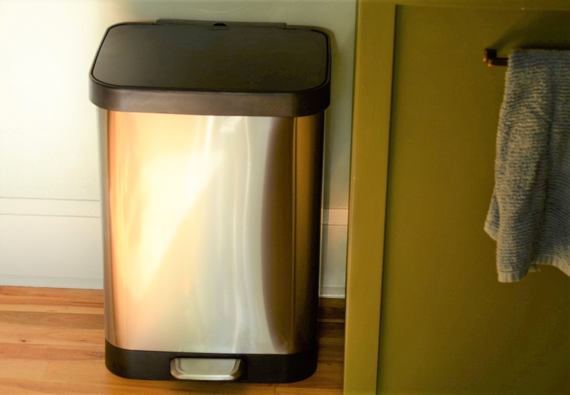 trash can - the glad 13 gallon stainless has a simple, yet effective design...