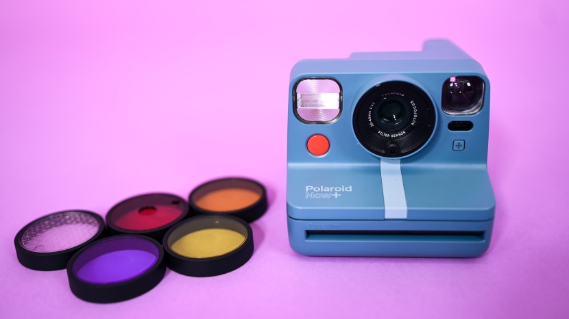 polaroid now+ i-type - the polaroid now+ i-type and its colored lens filters add a fun...