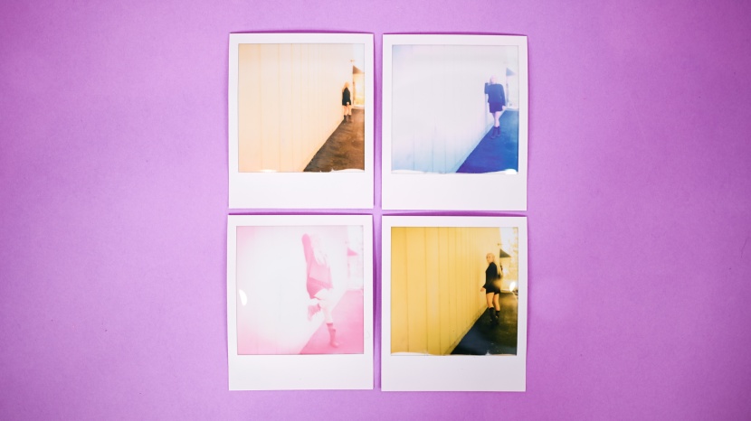 polaroid now+ i-type - even when different color filters are used, the images often end up...