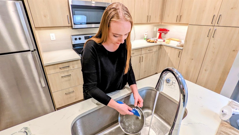 kitchenaid artisan mini - putting the final touches on a clean kitchen. washing our artisan...