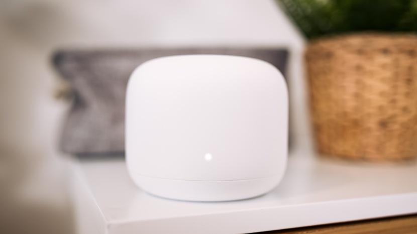 google nest wifi - a small led light indicates the google nest wifi is on.