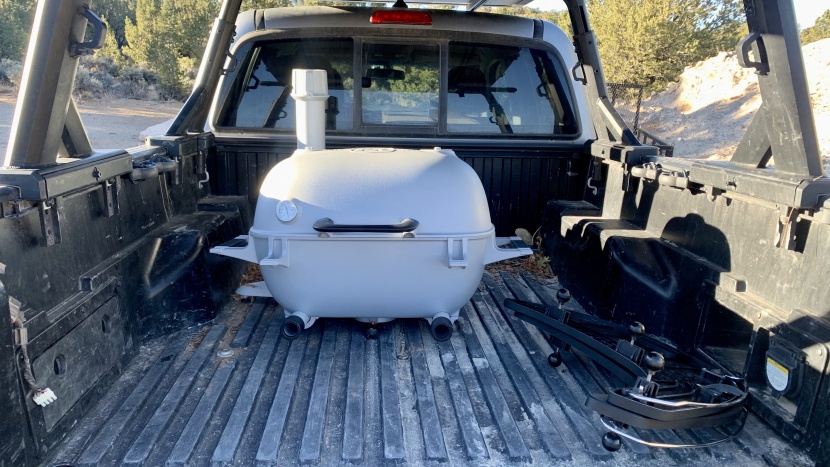 charcoal grill - although it&#039;s heavy, the pk360 breaks down into a transportable size...