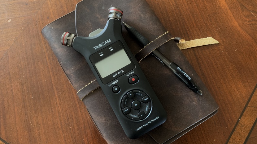 digital voice recorder - the tascam dr-07x offers enough capability for musicians, but keeps...