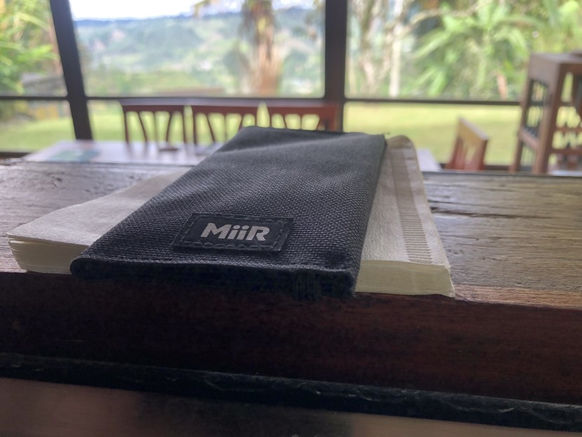 pour over coffee maker - miir provides a sleek carrying case that fits the brewer with space...