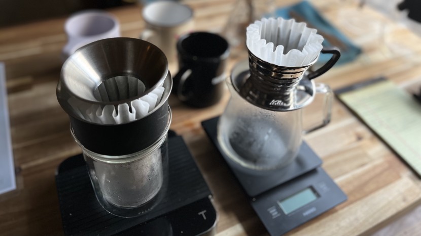 pour over coffee maker - the fellow stagg dripper filters and kalita wave filters are...