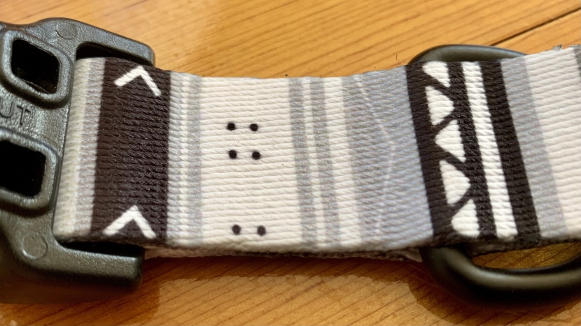 dog collar - the wolfgang man &amp;amp; beast uses glue rather than stitching.