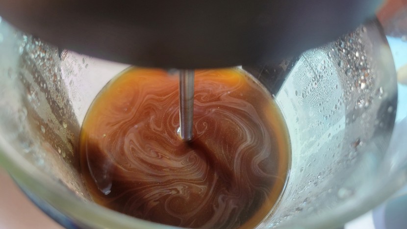 french press - a laser thermometer was used to measure the surface temperature of...