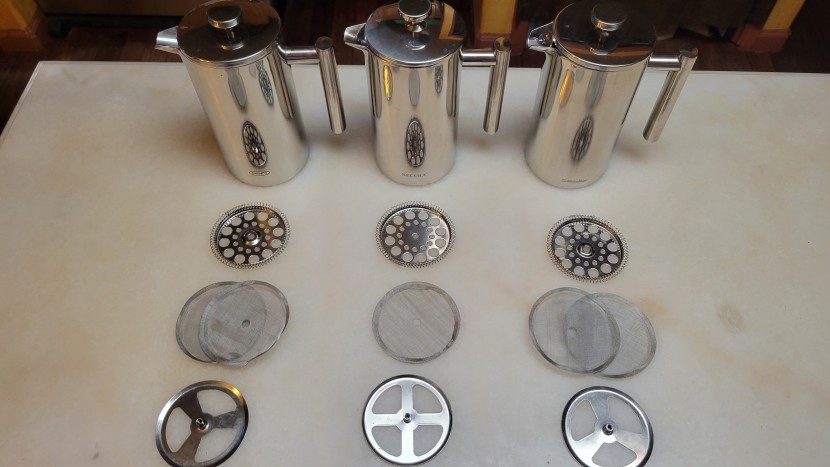 french press - these three presses on first glance look the same. but when you take...