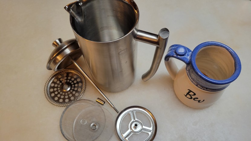 french press - the frieling double wall french press is made of some well-machined...