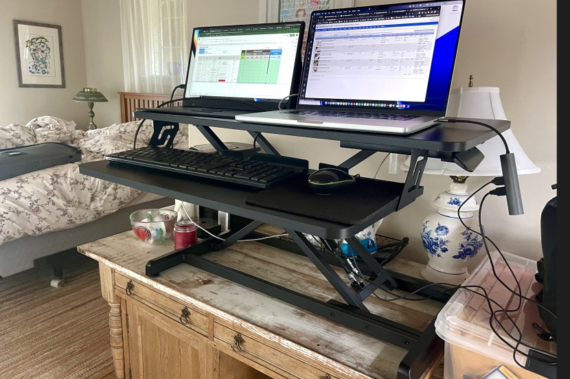 standing desk converter - the smugdesk has all the features you need for a fraction of the cost.
